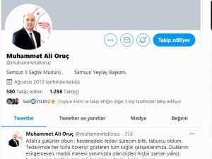 Korona tedavisi gören Sağlık Müdürü Oruç, taburcu oldu