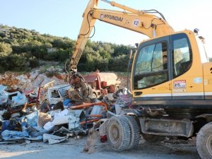 Bodrum’daki hurdalar geri dönüşüme gidiyor