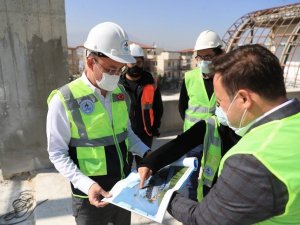 Başkan Örki, hafta sonu mesaisinde çalışmaları yerinde inceledi