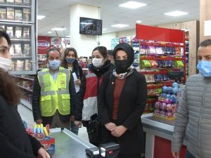 Kaymakam Arslan’dan, Çekmeköy esnafına korona virüs denetimi