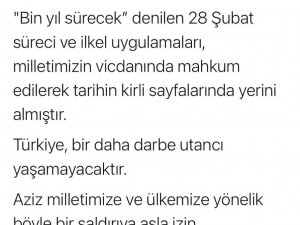 Adalet Bakanı Gül: "Türkiye, bir daha darbe utancı yaşamayacaktır"