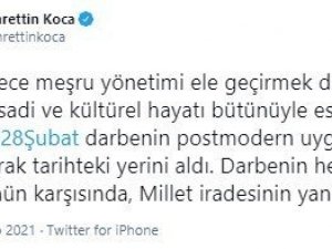 Bakan Koca: "Darbenin her türlüsünün karşısında, millet iradesinin yanındayız"
