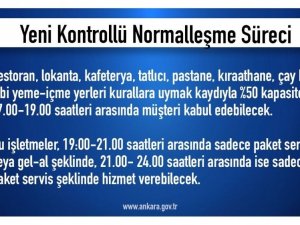 Başkentte normalleşme kuralları belli oldu