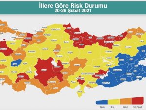 Bakan Koca, İllere Göre Risk Durumu haritasını paylaştı
