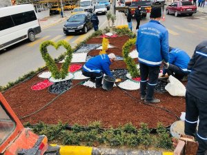 Soma’da yeşil alanlar ve caddeler peyzaj çalışmalarıyla yenileniyor