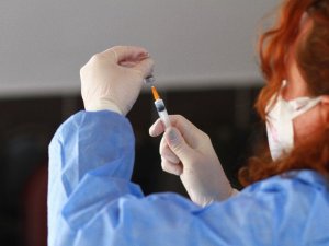 Hiç vaka görülmeyen köyde vatandaşlara korona aşısı