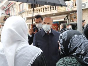 Mardin Valisi Demirtaş, korona virüs denetimine katıldı