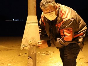 Marmaris’te aydınlatma direkleri bakıma alındı