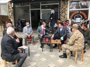 Dicle Kaymakamı Yurdagül, korona virüs denetimlerine katıldı