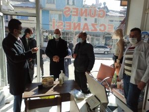 Kaymakam Kaçmaz’tan esnafa korona denetimi