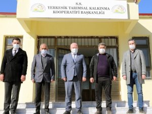Başkan Gümüş, Yerkesik Kırsal Kalkınma Kooperatifinde incelemelerde bulundu