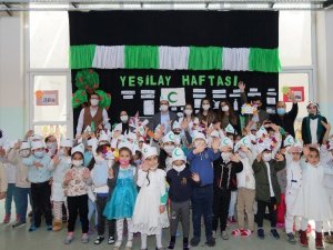 Diyarbakır’da duyarlı minikler Yeşilay Haftasını kutladı