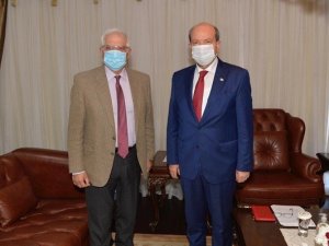 KKTC Cumhurbaşkanı Tatar, AB Yüksek Temsilcisi Borrell ile görüştü