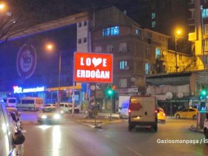 Gaziosmanpaşa Belediyesi’nden ’Stop Erdoğan’a yanıt: ’Love Erdoğan’