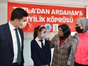 Tuzla’dan Ardahan’a ‘Gönül Elleri’ köprüsü