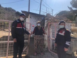 Jandarmadan kadınlara karanfil