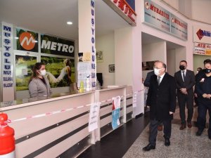 Manisa’da Şehirlerarası Otobüs Terminali denetlendi