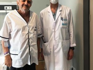 Meme altından yarım karış kesiden girilerek 5 tıkalı damarı değiştirildi