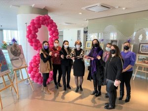 Hastanede kadınlardan özel sergi