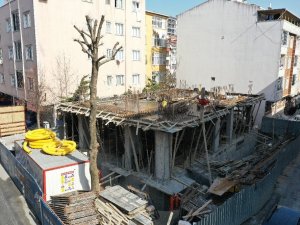 Uğur Mumcu Mahallesi’nde kültür merkezi inşaatı hızla devam ediyor