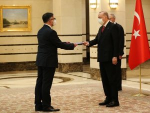 Cumhurbaşkanı Erdoğan, Romanya Büyükelçisini kabul etti