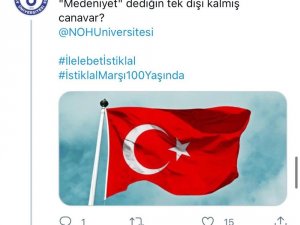 Üniversiteler, ‘İstiklal Marşı Zinciri’ etkinliğinde birlik oldu