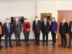 İYİ Parti heyeti Başkan Çerçioğlu ile görüştü