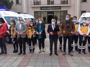 Kırklareli’de 4 ambulans daha hizmete girdi