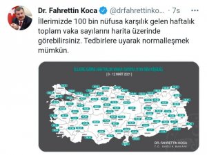 Denizli’de vaka sayısı 100 binde 41.50