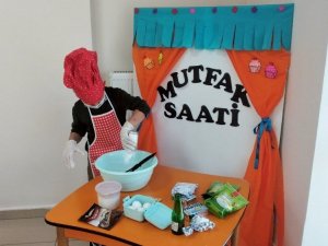 Minik şefler mutfakta hünerlerini sergiledi