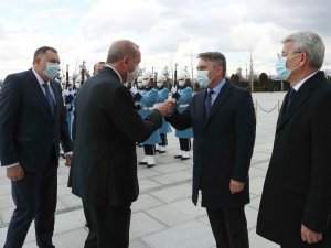 Cumhurbaşkanı Erdoğan, Bosna Hersek Devlet Başkanlığı Konseyi Başkanı Dodik’i resmi törenle karşıladı