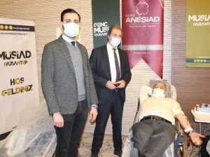 Gaziantepli iş adamlarından kan bağışı