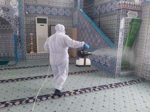 Canik’te 7 bin 442 bina dezenfekte edildi