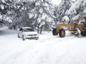 Simav Belediyesi’nden kar mesaisi