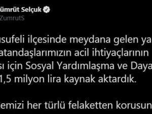 Bakan Selçuk’tan Artvin’deki yangında vatandaşlara destek açıklaması