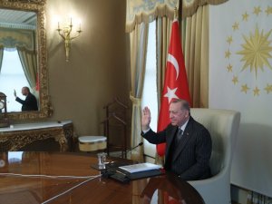 Cumhurbaşkanı Erdoğan, AB Komisyonu ve AB Konseyi Başkanları ile görüştü