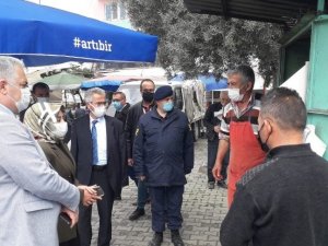 Karpuzlu’da Korona virüs denetimleri sürüyor
