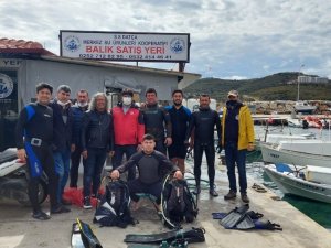Datça’daki 4 limanda dip temizliği yapıldı