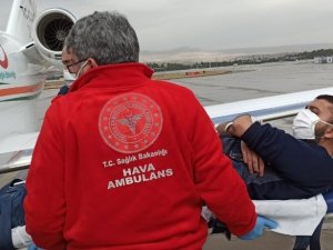 Uçak ambulans Hızır gibi yetişti