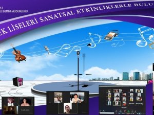 Meslek liseli öğrenciler sanatsal yönlerini online ortamda geliştiriyor