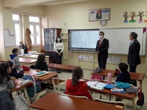 Yüz yüze eğitimin başladığı okullarda virüs denetimi yapıldı