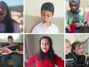 Öğrenci ve öğretmenlerden "Düziçi Koronayı Kovuyor" projesine klipli destek