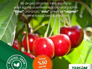 TARSİM: ’’Kiraz ürününüz dolu paketi kapsamında güvende’’