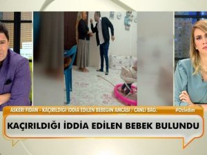 Kaçırıldığı iddia edilen bebeğin amcası canlı yayında konuştu