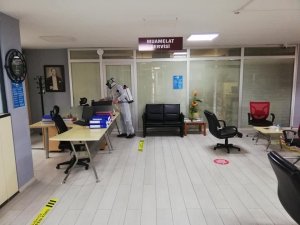 Ticaret ve Sanayi Odası dezenfekte edildi