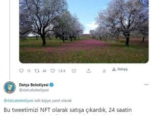 Datça Belediyesi’nin tweeti 6 bin dolara satıldı