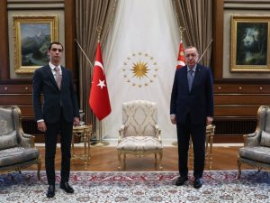 Cumhurbaşkanı Erdoğan, Muhsin Yazıcıoğlu’nun oğlu ile görüştü