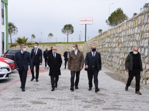 Kaymakam Sağlam ve Başkan Kayda, OSB’de incelemelerde bulundu