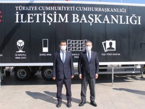 Vali Aksoy, Dijital Tır’ı ziyaret etti