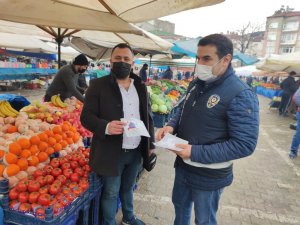 4 ay sonra kurulan ilk cumartesi pazarında vatandaşlara uyarı